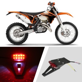Rear Fender Mount  LED Tail Light Brake Lamp Turn Signals License Plate Stop Light for Custom Off-Road Motorcycle Dirt Bike Steering Lamp/Driving Lamp/Brake Lamp 3-in-1 5 Harness