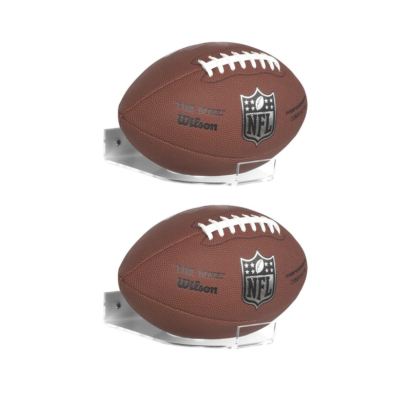 2 Pcs Football Display Stand Clear Football Holders for Display