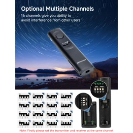 PROfezzion [164'] Wireless Shutter Release Remote Control for Nikon Z6 Z7 Z7II Z6 III Z5 D750 D780 D7500 D7200 D5600 D5500 D5300 D3300 D3200 D610 Camera, Radio Control Shutter Release with AAA Battery