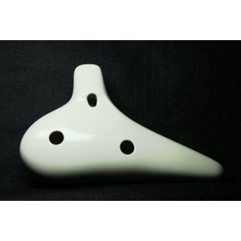 Woodnote New ABS White 12 Holes Alto C Ocarina Flute/Free Ocarina Bag