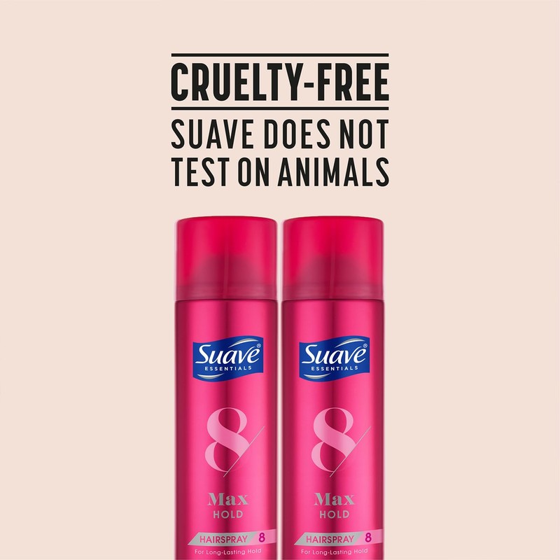 Suave Hairspray Max Hold Variety 2-Pack, Unscented & Scented Formulas