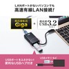 Sanwa Supply USB-C VLAN4BKN USB 3.2 Type C to LAN