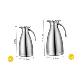 MAGICLULU Stainless Steel Thermal Bottle 1.5l Vacuum Insulated Pot for Tea Coffee Milk