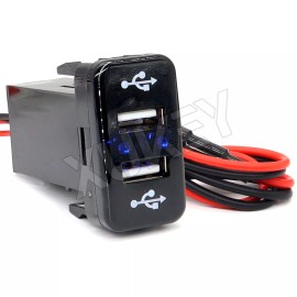 Xukey Car Dual USB Charger Phone Charging Socket Adapter For Toyota FJ Cruiser Tacoma