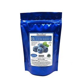 Unsweetened Dried Blueberries by Brownwood Acres - FruitFast | Non-GMO, Gluten Free, Kosher Certified All Natural Healthy Snack - No Added Sugars, Oils or fillers - Just Blueberries (1/2 Pound)