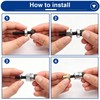 Tnisesm 40Pcs 5/16 Rivet Nut Installation Tool Set, 5/16-18 Carbon