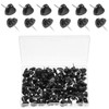 Cute Push Pins, 100 Pcs Small Black Push Pins Heart