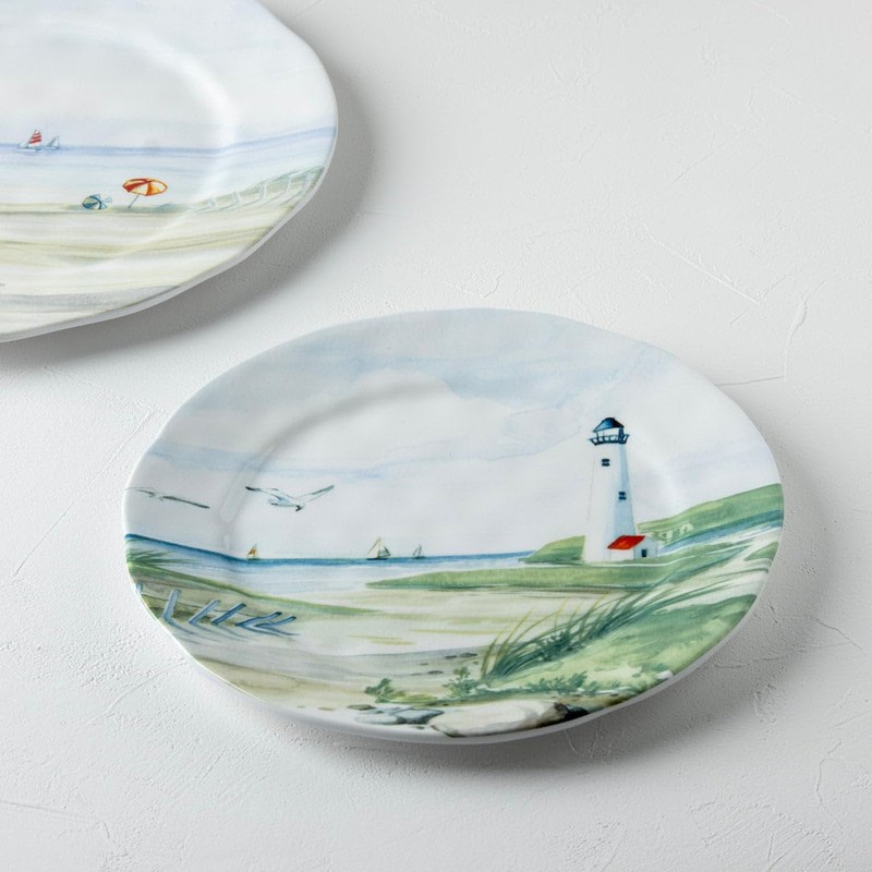 Tarhong DN24085385 By The Shore Salad Plate, 8.3 inches (21