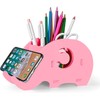 Roontin Pencil Holder For Desk Pretty Elephant Design Phone Holder