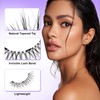 Magnetic-Eyelashes 4 Pairs with Applicator, Reusable Natural Look Lashes Kit