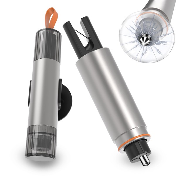 HOAMZ Pack of 2 Seat Belt Cutter Emergency Hammer Car,