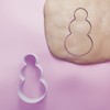 Christmas Snowman Simple Cookie Cutter - 3 Sizes