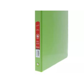 Bazic Case of 6 Lime Green 1/2" Binders - NEW 3-Ring Folders w/ 2 Pockets - Organize