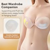 EMOET Double Padded Seamless Bra, Latest Upgraded Silicone Bra Cups,
