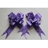creative balloons Purple Pull Bows Set 30mm Present Basket Pull