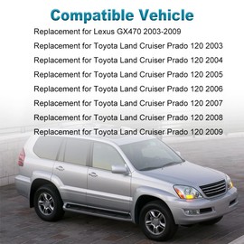 JDMON 2PCS Front Dash A/C Outlet Air Vent Panel Assembly Replacement for Lexus GX470 Toyota Land Cruiser Prado 120 2003-2009 Replaces 55475-60040 55474-60040 Dashboard Air Condition Duct Vent Grille