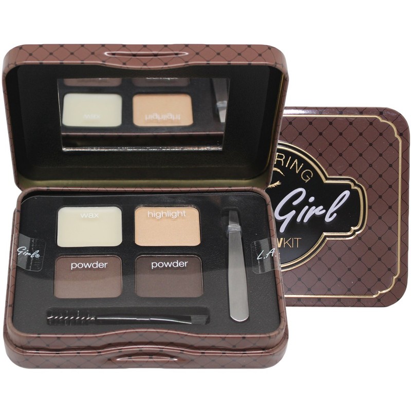 L.A. Girl Inspiring Brow Kit, Dark and Defined (Dark), Brow