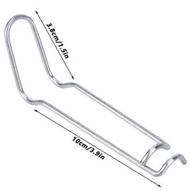 Spring Clip,Clip Wire Plant Support Spring Clip 30Pcs Plant Support Spring Clip Stainless Steel Fixing Clamp for Garden Greenhouse(¦µ16mm)