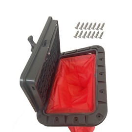 YLXSS Round/Square Hatch Cover Deck Panel, ABS Sealed Hatch Cover kit with red Waterproof Bag, Suitable for Kayaking (Square hatches: 290X190)