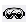 'Ski Goggles' Temporary Tattoo - Water Resistant, Skin-Safe, Non-Toxic Transfer