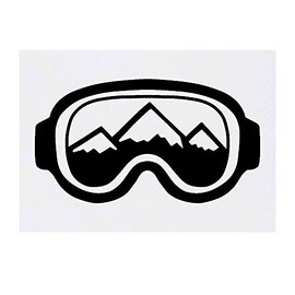 'Ski Goggles' Temporary Tattoo - Water Resistant, Skin-Safe, Non-Toxic Transfer (TO00027624)