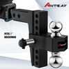 ANTbay Adjustable Trailer Hitch Towing Ball Mounts, Fits 2-Inch Receiver,