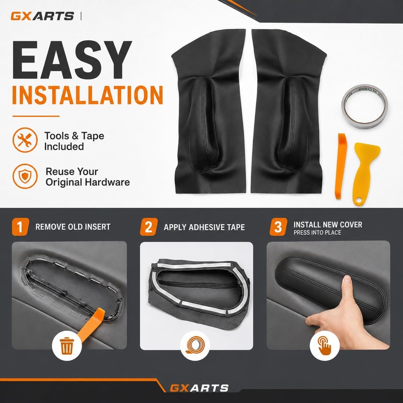 GXARTS 2Pcs Door Panel Insert Cards Cover Fit for Volkswagen