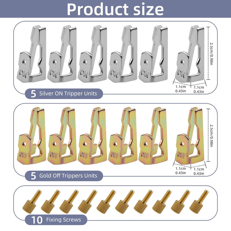 10-Pack Pool Timer On Off Clips - Time Switch Replacement