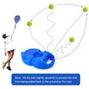 Colefunmit Tennis Trainer Rebound Ball with 3 String Balls, Solo