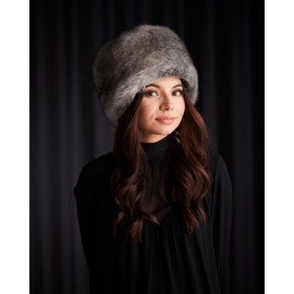 Futrzane Siberian Cossack Hat - Fur Hat Women's - Fur Fur Russian Hat, Silver Siberian