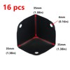 Antrader 16Pcs Black Metal Corner Protector,1.38" Box Edge Guard Protector,Metal