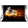Racing Car Backdrop Flame Black Photography Background MEETSIOY 7x5ft Themed