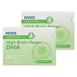 NYO3 High Brain Power DHA Softgels, 2 Count, 60 Tablets / NYO3 하이 브레인 파워 DHA 소프트 젤, 2개, 60정