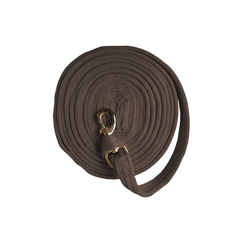 JumpTec Unisex's 520108004 Padded Lunging Rein, Brown, 8 m