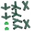 SUPVOX 3sets Greenhouse Connectors Kit Includes Right Angle and Flat