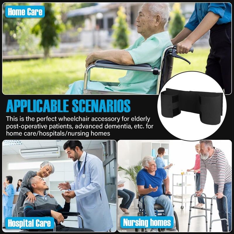 DOERDO Wheelchair Leg Strap Footrest Restraint Prevent Falls and Slipping,