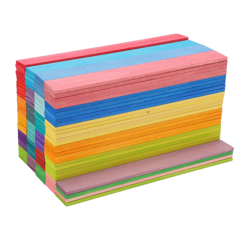 120pcs Wooden Building Blocks Colorful Bridge Building Stacking Toy Toddler