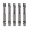 sourcing map 5pcs TT27 Security Torx Head Screwdriver Bit 2"