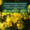 Mullein Leaf Tea Bags - Lungs Cleanse and Respiratory Support,