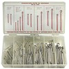 Stainless Steel Cotter Pin Assortment (124 Pieces), Inch, With Case