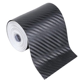 ongfuwu 33 Ft × 4 in Automotive Pinstriping Tape, Carbon Fiber Wrap Pinstripe Tape for Car, PVC Trim Pinstripe Decals for Vehicle Door Side Body, Universal Car Decoration DIY Sticker (4 inch)