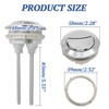 PHITUODA Toilet Tank Push Button 48mm Thread Diameter Dual Push