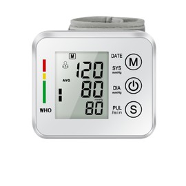 Automatisches Handgelenk-Blutdruckmessgerät mit LCD-Bildschirm & Deutscher Sprachansage, Handgelenk-BP-Monitor, Verstellbare Manschette(13.5-19.5 cm), Digitaler Blutdruckmonitor für Präzise Messwerte