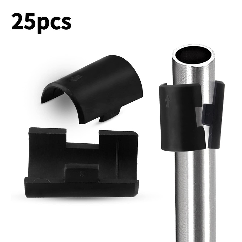 Moicstiy 50pack 7/8 Inch Wire Shelving Shelf Lock Clips, Plastic