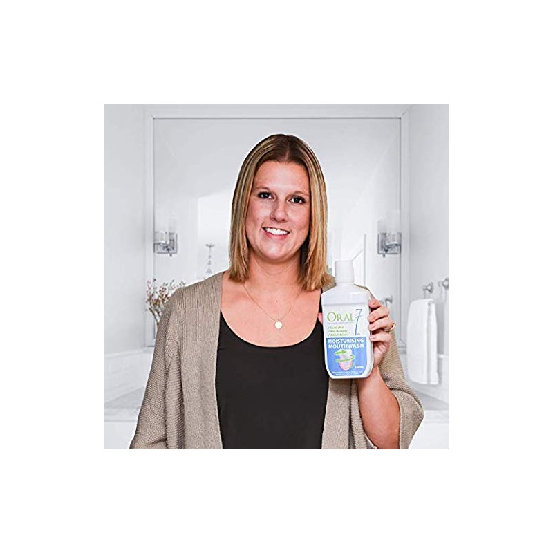 Oral7 Dry Mouth Mouthwash Alcohol Free Oral Rinse with Xylitol,