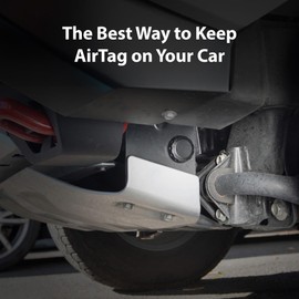 Elevation Lab AirTag Magnetic Case (4 Pack) - TagVault™ - The Waterproof AirTag Magnet Holder | Ultra-Strong Oversized Neodymium Magnet, Discreet, Screw-On Design