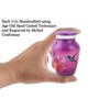 BOLD & DIVINE Small Purple Hummingbird Keepsake Urns | For