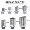 sourcing map 140pcs Wire Thread Insert Kit M3 M4 M5