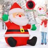 GOOSH 5 FT Christmas Inflatables Santa Claus Outdoor Decorations Blow