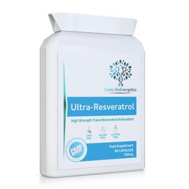 Ultra-Resveratrol 150mg 90 Capsules - High Strength 150mg Trans Resveratrol - High Potency Targeted Release Antioxidant Supplement